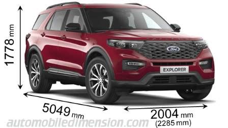 dimensions of a ford explorer